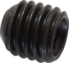 Made in USA - 1/2-13 UNC, 1/2" Length Under Head, Cup Point Set Screw - Grade 8 Alloy Steel, 1/4" Key - Eagle Tool & Supply