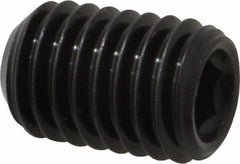 Made in USA - 1/2-13 UNC, 3/4" Length Under Head, Cup Point Set Screw - Grade 8 Alloy Steel, 1/4" Key - Eagle Tool & Supply