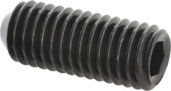Made in USA - 1/2-13 UNC, 1-1/4" Length Under Head, Cup Point Set Screw - Grade 8 Alloy Steel, 1/4" Key - Eagle Tool & Supply