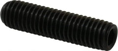 Made in USA - 1/2-13 UNC, 2" Length Under Head, Cup Point Set Screw - Grade 8 Alloy Steel, 1/4" Key - Eagle Tool & Supply