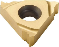 Seco - 16ER External Right Hand MJ Laydown Threading Insert - Grade CP500, TiAlN/TiN Coated Carbide, 9.53mm Inscribed Circle - Eagle Tool & Supply