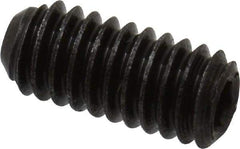 Made in USA - #4-48 UNF, 1/4" Length Under Head, Cup Point Set Screw - Grade 8 Alloy Steel, 0.05" Key - Eagle Tool & Supply