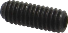 Made in USA - #6-40 UNF, 3/8" Length Under Head, Cup Point Set Screw - Grade 8 Alloy Steel, 1/16" Key - Eagle Tool & Supply