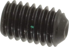 Made in USA - #10-32 UNF, 5/16" Length Under Head, Cup Point Set Screw - Grade 8 Alloy Steel, 3/32" Key - Eagle Tool & Supply