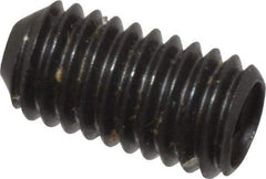 Made in USA - #10-32 UNF, 3/8" Length Under Head, Cup Point Set Screw - Grade 8 Alloy Steel, 3/32" Key - Eagle Tool & Supply
