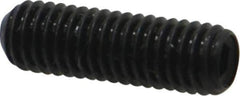 Made in USA - #10-32 UNF, 5/8" Length Under Head, Cup Point Set Screw - Grade 8 Alloy Steel, 3/32" Key - Eagle Tool & Supply