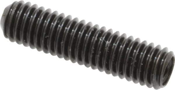 Made in USA - #10-32 UNF, 3/4" Length Under Head, Cup Point Set Screw - Grade 8 Alloy Steel, 3/32" Key - Eagle Tool & Supply