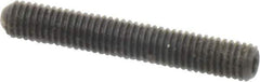 Made in USA - #10-32 UNF, 1-1/4" Length Under Head, Cup Point Set Screw - Grade 8 Alloy Steel, 3/32" Key - Eagle Tool & Supply