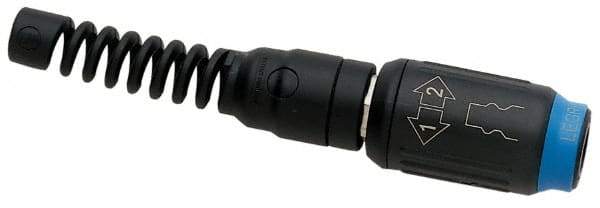 Legris - 5/16 Female Industrial Pneumatic Hose Safety Coupler - Plastic/Brass, 1/4" Body Diam, 5/16" Hose ID - Eagle Tool & Supply