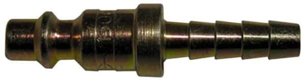 Legris - Hose Barb Industrial Pneumatic Hose Plug For Hose - Plated Steel, 3/8" Body Diam, 5/16" Hose ID - Eagle Tool & Supply