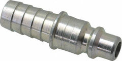 Legris - Hose Barb Industrial Pneumatic Hose Plug For Hose - Plated Steel, 3/8" Body Diam, 1/2" Hose ID - Eagle Tool & Supply