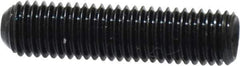 Made in USA - 1/4-28 UNF, 1" Length Under Head, Cup Point Set Screw - Grade 8 Alloy Steel, 1/8" Key - Eagle Tool & Supply
