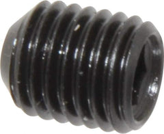 Made in USA - 5/16-24 UNF, 3/8" Length Under Head, Cup Point Set Screw - Grade 8 Alloy Steel, 5/32" Key - Eagle Tool & Supply