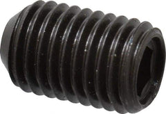 Made in USA - 5/16-24 UNF, 1/2" Length Under Head, Cup Point Set Screw - Grade 8 Alloy Steel, 5/32" Key - Eagle Tool & Supply