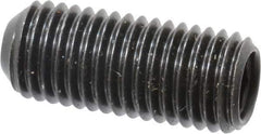 Made in USA - 5/16-24 UNF, 3/4" Length Under Head, Cup Point Set Screw - Grade 8 Alloy Steel, 5/32" Key - Eagle Tool & Supply