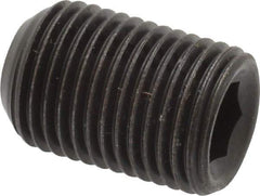 Made in USA - 1/2-20 UNF, 3/4" Length Under Head, Cup Point Set Screw - Grade 8 Alloy Steel, 1/4" Key - Eagle Tool & Supply
