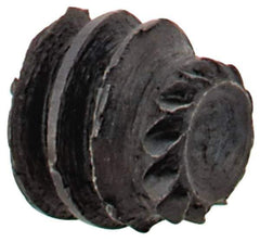 Made in USA - #6-32 UNC, 1/8" Length Under Head, Knurled Cup Point Set Screw - Grade 8 Alloy Steel, 1/16" Key - Eagle Tool & Supply