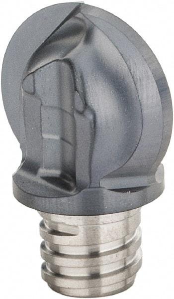 Iscar - MM HBR Grade IC908 Carbide Ball Nose Milling Tip Insert - TiAlN Finish, 2 Flutes, 5/8" Cutting Diam, 0.606" Extension - Eagle Tool & Supply