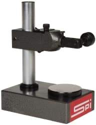 SPI - Cast Iron (Base), Rectangular Base, Comparator Gage Stand - 8" High, 6" Base Length x 3-7/8" Base Width x 2" Base Height, Includes Holder - Eagle Tool & Supply