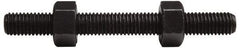 Value Collection - 1-8, 4" Long, Uncoated, Steel, Fully Threaded Stud with Nut - Grade B7, 1" Screw, 7B Class of Fit - Eagle Tool & Supply