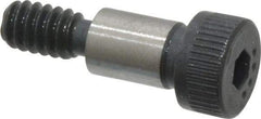 Made in USA - 1/4" Shoulder Diam x 3/8" Shoulder Length, #10-24 UNC, Hex Socket Shoulder Screw - 8 Alloy Steel, 0.357 to 3/8" Head Diam - Eagle Tool & Supply