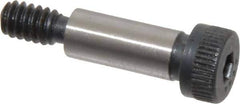Made in USA - 1/4" Shoulder Diam x 5/8" Shoulder Length, #10-24 UNC, Hex Socket Shoulder Screw - 8 Alloy Steel, 0.357 to 3/8" Head Diam - Eagle Tool & Supply