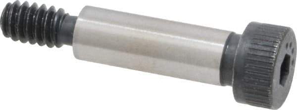 Made in USA - 1/4" Shoulder Diam x 3/4" Shoulder Length, #10-24 UNC, Hex Socket Shoulder Screw - 8 Alloy Steel, 0.357 to 3/8" Head Diam - Eagle Tool & Supply
