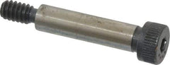 Made in USA - 1/4" Shoulder Diam x 1" Shoulder Length, #10-24 UNC, Hex Socket Shoulder Screw - 8 Alloy Steel, 0.357 to 3/8" Head Diam - Eagle Tool & Supply