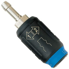 Legris - Hose Barb Industrial Pneumatic Hose Safety Coupler - Plastic/Brass, 3/8" Body Diam, 1/4" Hose ID - Eagle Tool & Supply