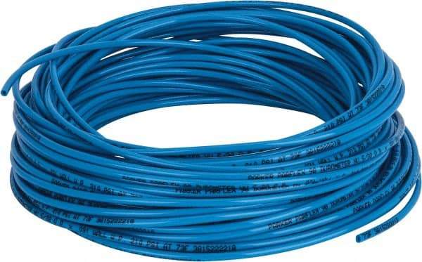 Parker - 3/32" ID x 5/32" OD, 1/32" Wall Thickness, 100' Long, Polyurethane Tube - Blue, 210 Max psi, Shore A 98 Hardness, -40 to 180°F - Eagle Tool & Supply