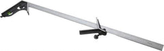 SPI - 3 Piece, 24" Combination Square Set - 1/32 & 1/64" (English/Metric) Graduation, Hardened Steel Blade, Cast Iron Center & Square Head - Eagle Tool & Supply