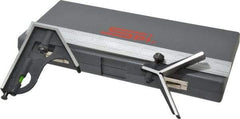 SPI - 3 Piece, 12" Combination Square Set - 1/100, 1/32, 1/50 & 1/64" (16R) Graduation, Hardened Steel Blade, Cast Iron Center & Square Head - Eagle Tool & Supply