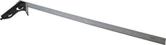 SPI - 2 Piece, 24" Combination Square Set - 1/100, 1/32, 1/50 & 1/64" (16R) Graduation, Hardened Steel Blade, Cast Iron Square Head - Eagle Tool & Supply