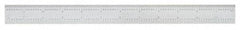 SPI - 12 Inch Long Blade, English and Metric Graduation Combination Square Blade - Baked Enamel Coated, 1/64 and 1/32 Inch Graduation, 0.5 and 1mm Graduation - Eagle Tool & Supply