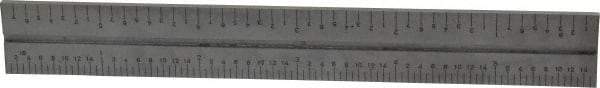 SPI - 6 Inch Long Blade, 4R Graduation Combination Square Blade - Baked Enamel Coated, 1/64, 1/32 1/16 and 1/8 Inch Graduation - Eagle Tool & Supply