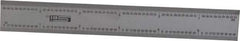 SPI - 6 Inch Long Blade, 16R Graduation Combination Square Blade - Baked Enamel Coated, 1/100, 1/64, 1/50 and 1/32 Inch Graduation - Eagle Tool & Supply