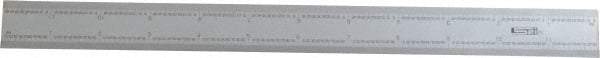 SPI - 12 Inch Long Blade, 16R Graduation Combination Square Blade - Baked Enamel Coated, 1/100, 1/64, 1/50 and 1/32 Inch Graduation - Eagle Tool & Supply