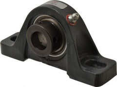 Browning - 3/4" ID, 5" OAL x 2-17/32" OAH Pillow Block - 1,444 Lb Static Cap, 2,611 Lb Dyn Cap, 3-25/32" Btw Mnt Hole Ctrs, 1-5/16" Base-to-Ctr Ht, Cast Iron - Eagle Tool & Supply