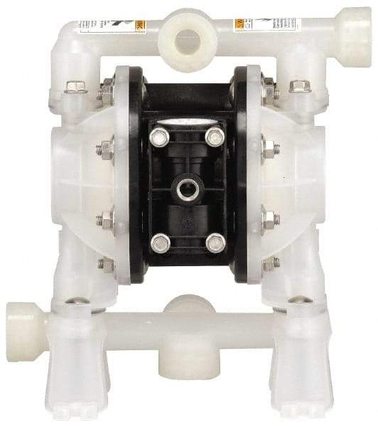 ARO/Ingersoll-Rand - 1/2" NPT, Nonmetallic, Air Operated Diaphragm Pump - PTFE Diaphragm, Acetal Housing - Eagle Tool & Supply