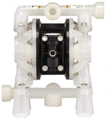 ARO/Ingersoll-Rand - 3/4" NPT, Nonmetallic, Air Operated Diaphragm Pump - PTFE Diaphragm, Polypropylene Housing - Eagle Tool & Supply
