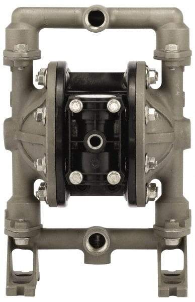 ARO/Ingersoll-Rand - 1/2" NPT, Metallic, Air Operated Diaphragm Pump - Nitrile Diaphragm, Aluminum Housing - Eagle Tool & Supply