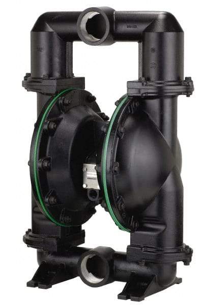 ARO/Ingersoll-Rand - 3" NPT, Metallic, Air Operated Diaphragm Pump - Santoprene Diaphragm, Aluminum Housing - Eagle Tool & Supply