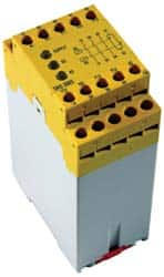 Switchmat Relays & Controllers; Type: Relay; Voltage: 120.00; Mat Series Compatibility: HD Series; Standards: 4X NEMA-12; ANSI/NFPA 79-1991; ANSI B11.19-1990; ANSI/ASME B15.1; ANSI/RIA R15.06-1992; Description: 120V Fail Safe Relay