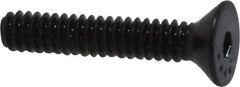 Made in USA - #4-40 UNC Hex Socket Drive, 82° Flat Screw - Alloy Steel, Black Oxide Finish, Fully Threaded, 5/8" OAL - Eagle Tool & Supply