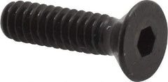 Made in USA - #10-24 UNC Hex Socket Drive, 82° Flat Screw - Alloy Steel, Black Oxide Finish, Fully Threaded, 3/4" OAL - Eagle Tool & Supply