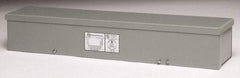 Cooper B-Line - 6" High x 24" Wide x 6" Long, Screw Mount Wire Duct - Gray, 7 Knockouts, Screw, Steel - Eagle Tool & Supply