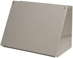 Cooper B-Line - Steel Standard Enclosure Hinge Sloped Cover - NEMA 12, 13, 12" Wide x 8" High x 7-5/32" Deep, Dirt-tight & Dust-tight - Eagle Tool & Supply