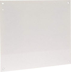 Cooper B-Line - 18-1/2" OAW x 21" OAH Powder Coat Finish Electrical Enclosure Nonperforated Panel - 24" x 20" Box, 14 Gauge Steel, Use with 24206-1/24208-1 - Eagle Tool & Supply