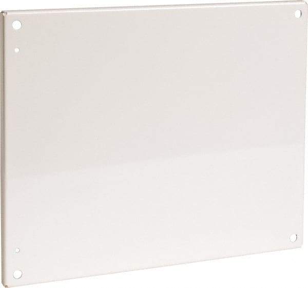 Cooper B-Line - 16-7/8" OAW x 20-7/8" OAH Powder Coat Finish Electrical Enclosure Flanged Panel - 24" x 20" Box, 12 Gauge Steel, Use with 20246-12/20248-12/242010-12/242012-12/242016-12/24206-12/24208-12 - Eagle Tool & Supply