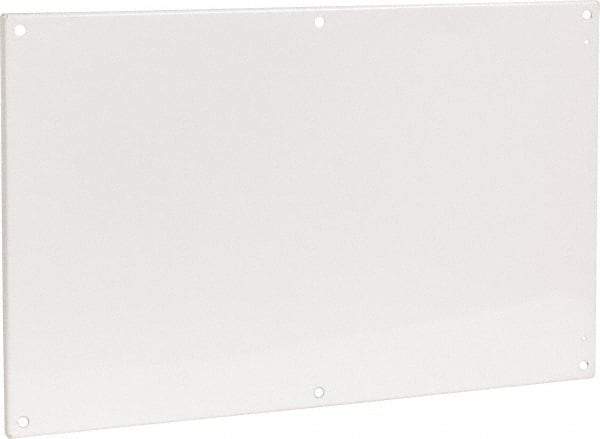 Cooper B-Line - 20-7/8" OAW x 32-7/8" OAH Powder Coat Finish Electrical Enclosure Flanged Panel - 36" x 24" Box, 12 Gauge Steel, Use with 362410-12/362412-12/36246-12/36248-12 - Eagle Tool & Supply